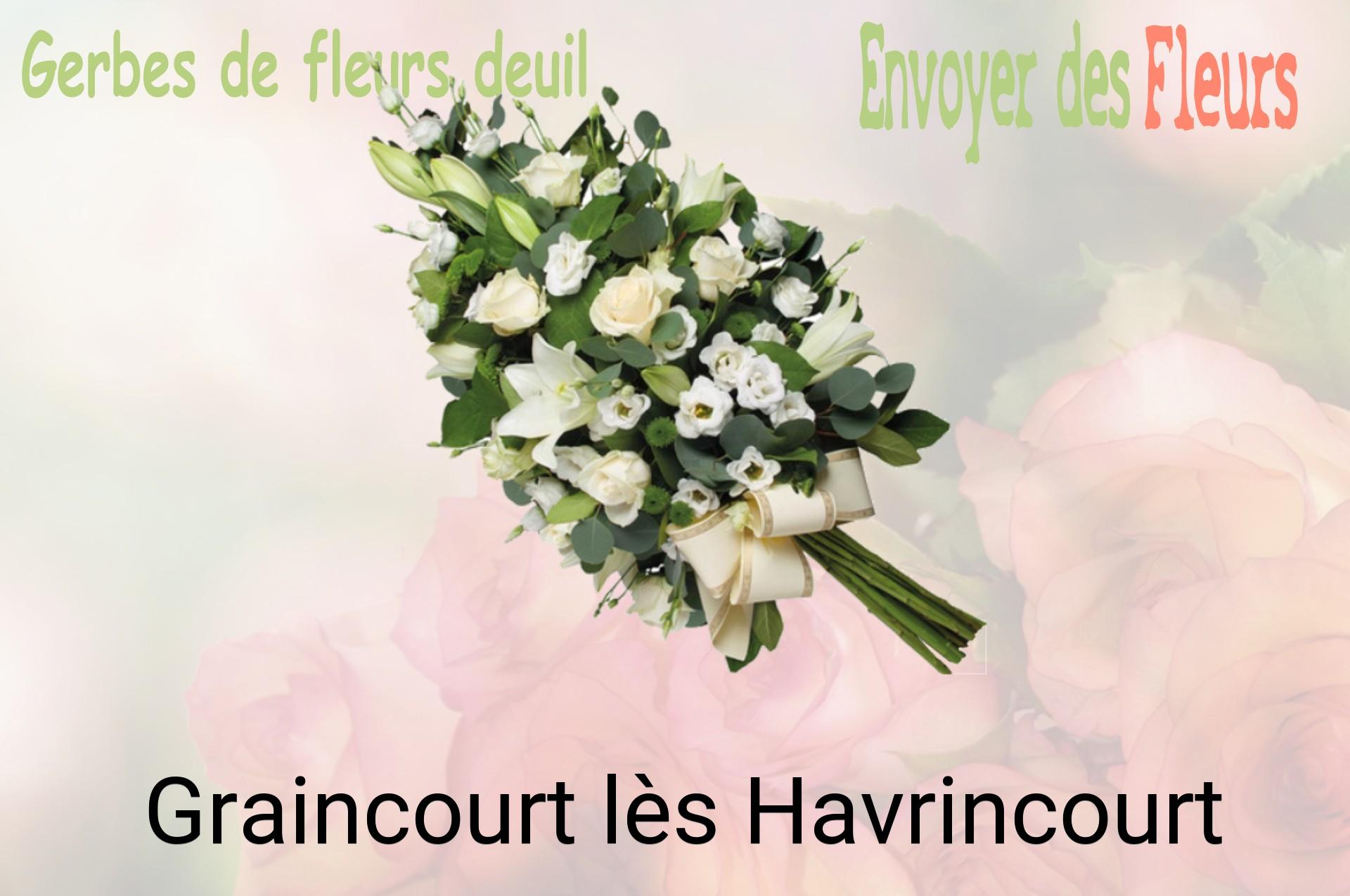 Gerbe de fleurs de deuil livrée à Graincourt-lès-Havrincourt